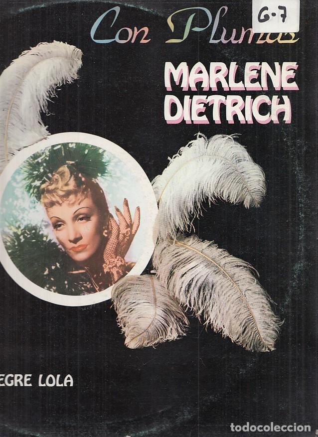 Libros antiguos: LP: Con Plumas - Marlene Dietrich - Marlene Dietrich - Foto 1
