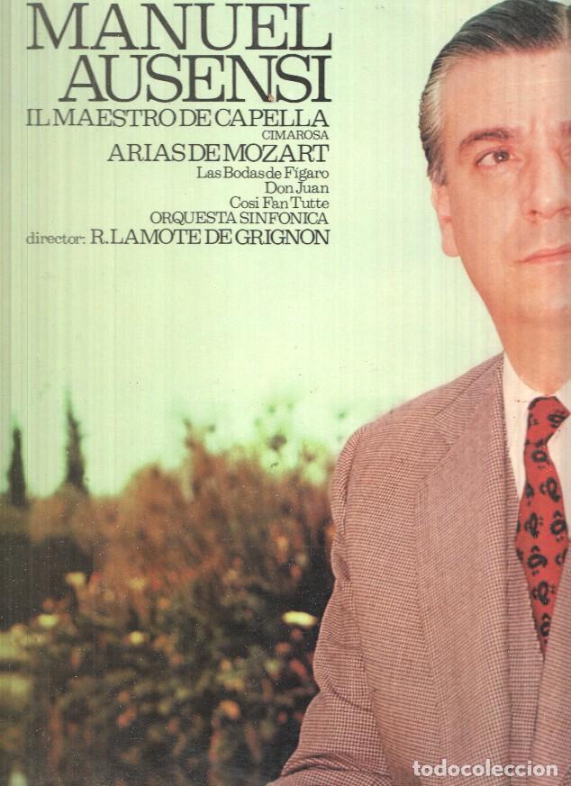 Libri antichi: Lp: Il maestro de Capelle, Arias de Mozart - Manuel Asensi
