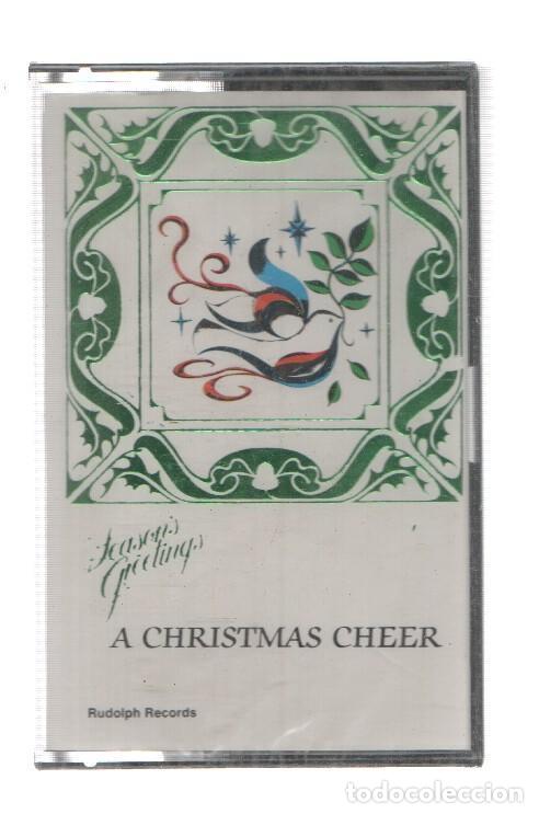 Livros antigos: Cinta Casete: A CHRITSMAS CHEER - Recopilatorio Villancicos (Rudolph Records 1980) - Varios
