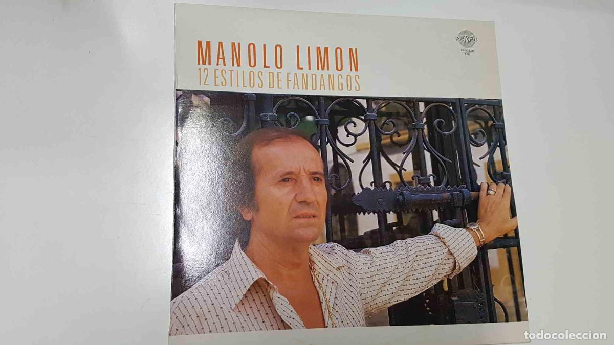 Livros antigos: LP, Perfil: Manolo Limon, 12 Estilos de Fandangos - Tus plazas bellas, una perla muy ligera