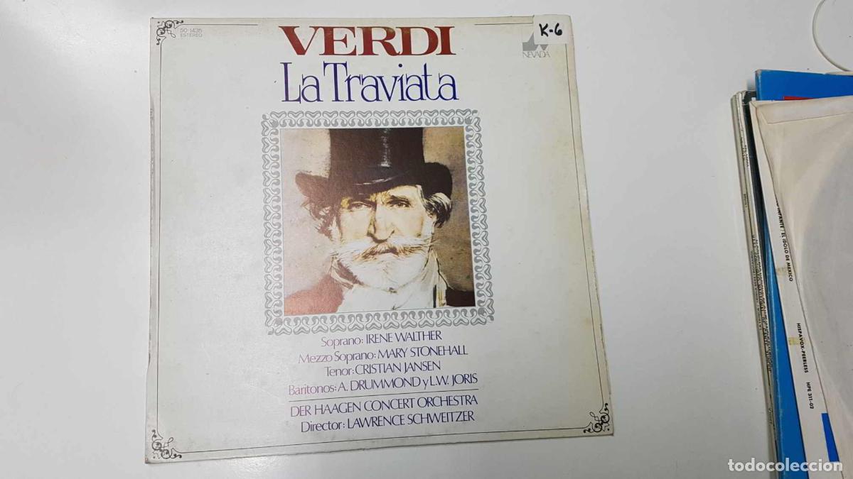 Livros antigos: LP: La Traviata (seleccion), Verdi. Soprano: Irene Walther, director: Lawrence Schweitzer