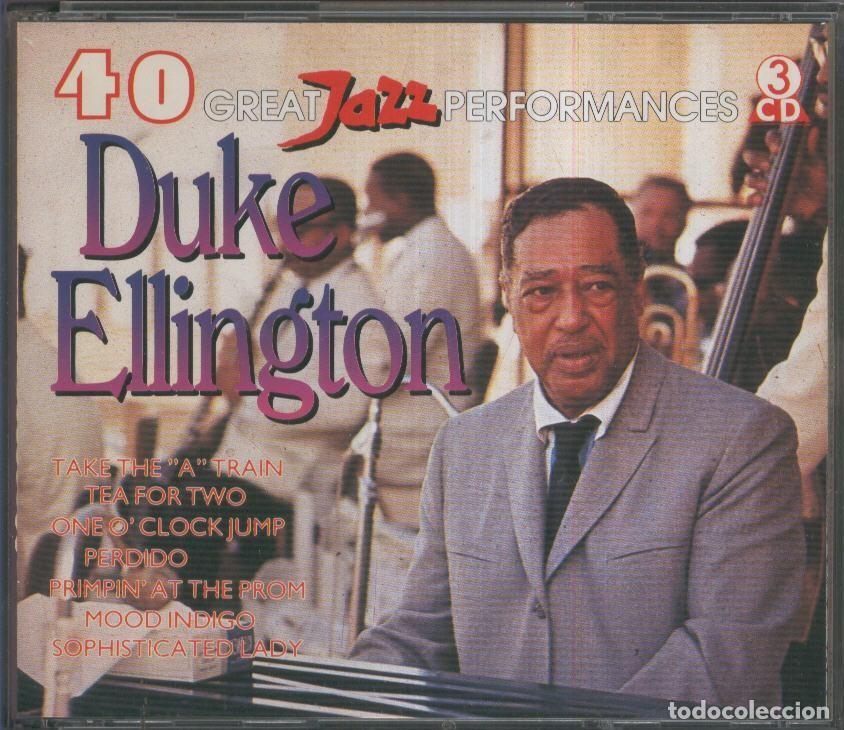 Old books: CD Musica: 40 great Jazz performances - DUKE ELLINGTON (Triple Cd) - VARIOS