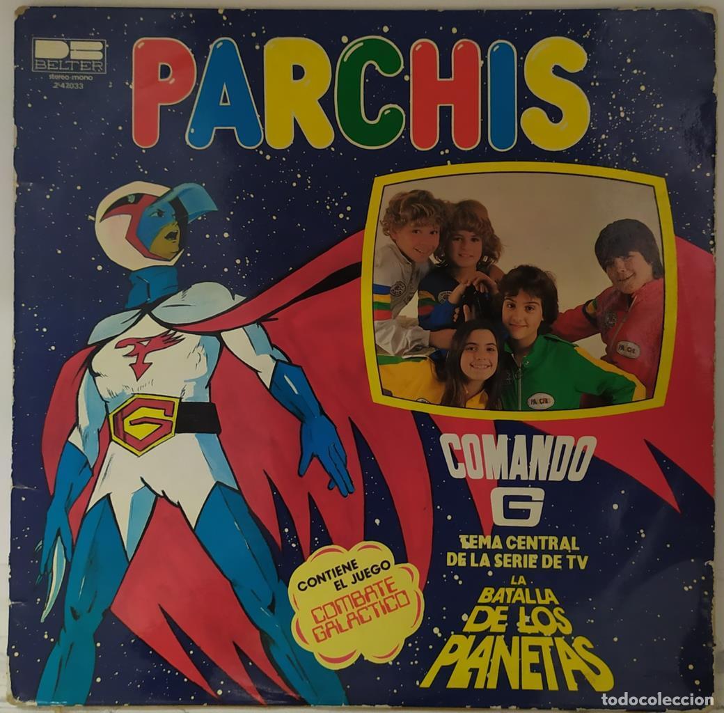 Libros antiguos: Disco/Vinilo-LP: Parchis - Comando G - La batalla de los planetas (SOLO DISCO Y TABLERO JUEGO) - Par
