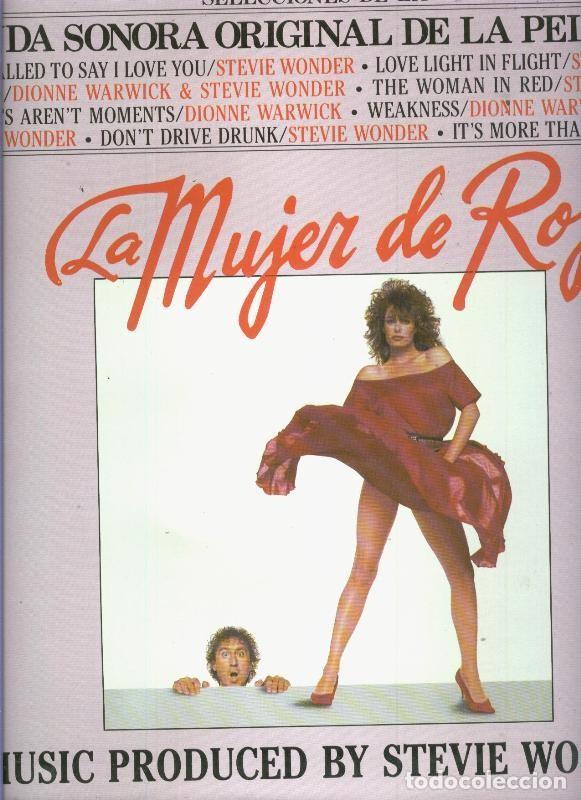 Libros antiguos: LP: La mujer de rojo, banda sonora - Varios