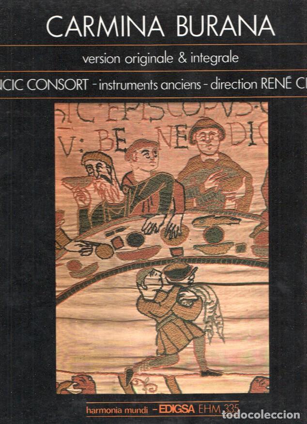 Libri antichi: Disco/Vinilo-LP: CARMINA BURANA : Version Originale e Integrale - Volume 1 - CLEMENCIC CONSORT