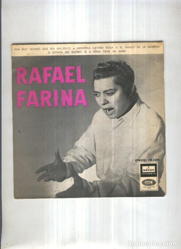 Livres anciens: Funda Vinilo Single: RAFAEL FARINA - El Rey Gitano (Solo Funda) - Varios