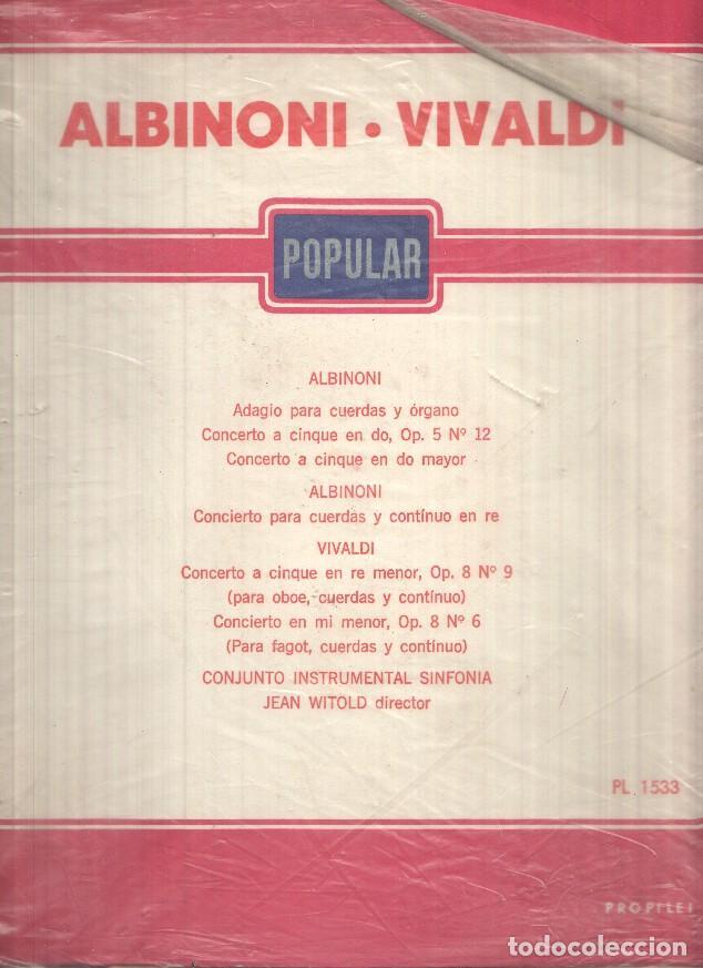Libros antiguos: LP: Vivaldi - Albinoni - Vivaldi - Foto 1
