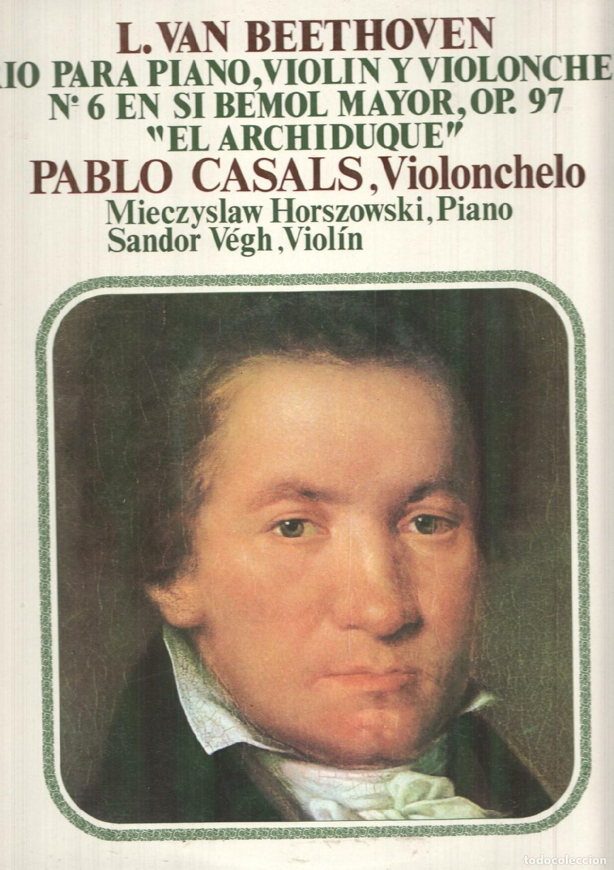 Antiquarische B&uuml;cher: LP: Beethoven - Trio num 6 para piano, violin y violonchelo en si bemol mayor, Opus 97, El Archiduqu