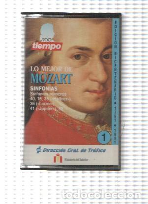 Libros antiguos: Tiempo: Cassette: Lo mejor de Mozart, Sinfonias numeros 40, 36, 16, 35, 39 y 41. Direccion Gral. de