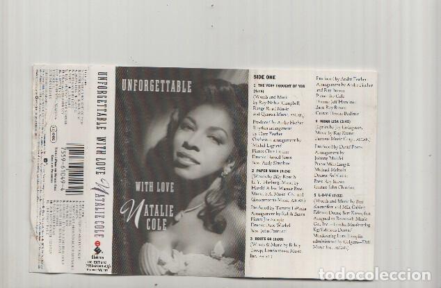 Livros antigos: Caratula Casete: NATALIE COLE - Unfogettable, With Love - Natalie Cole