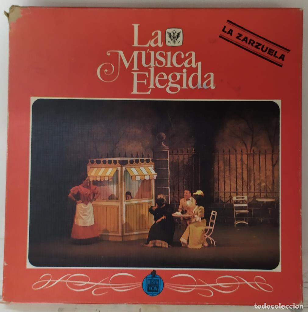 Libros antiguos: Cuadruple Disco/Vinilo-LP: La Zarzuela. Colecci&oacute;n La musica elegida HispaVox - Varios