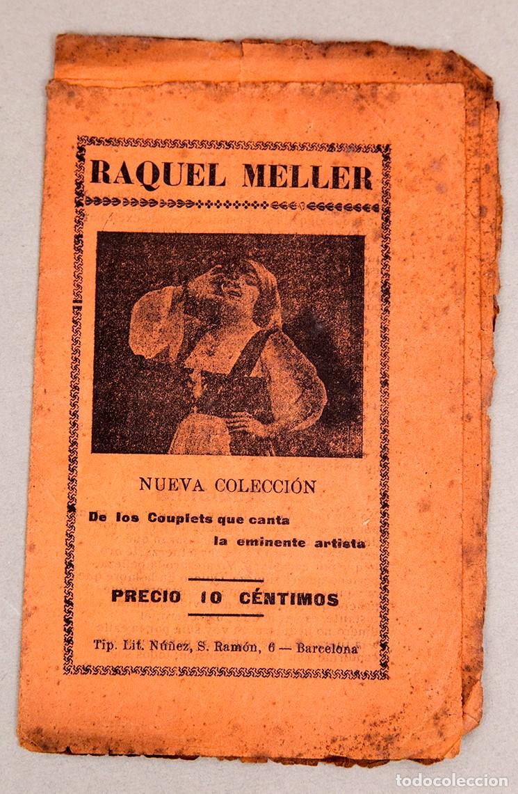 Libros antiguos: RAQUEL MELLER - NUEVA COLECCION DE COUPLETS
