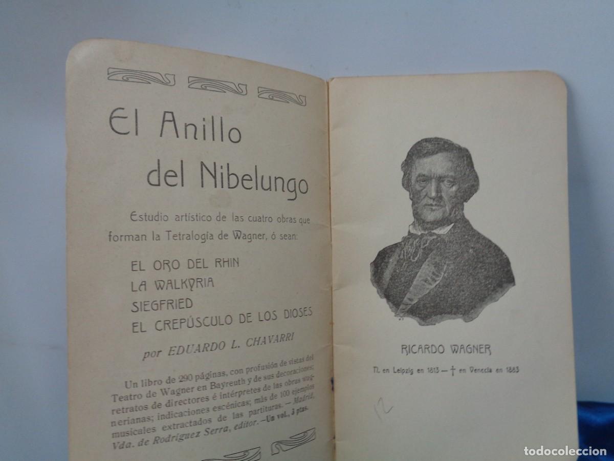 Libros antiguos: &rdquo;LA WALKYRIA&rdquo;. de Richard Wagner.(Libreto- Teatro Principal.)Con Original Silueta del Autor. !!C-33.