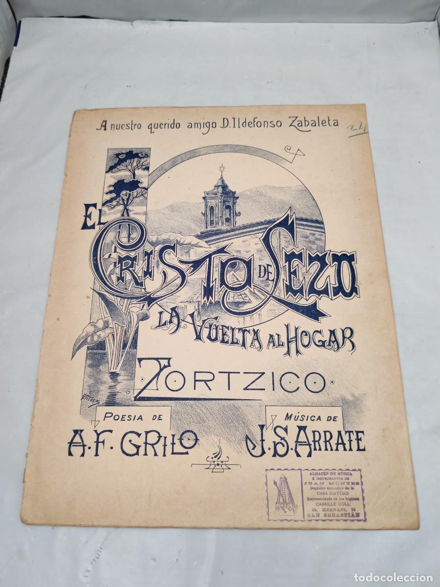 Livros antigos: El Cristo de Lezo: La Vuelta al Hogar. Zortzico (Casa Dotesio, 1900 aprox.)