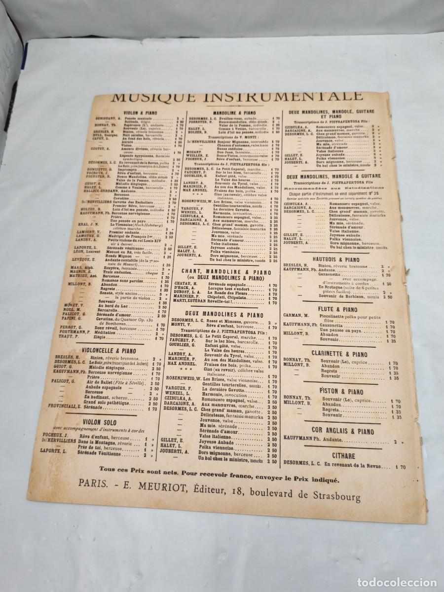 Libros antiguos: S&eacute;r&eacute;nade &agrave; linconnu (Edici&oacute;n 1900 aprox.) - Foto 2