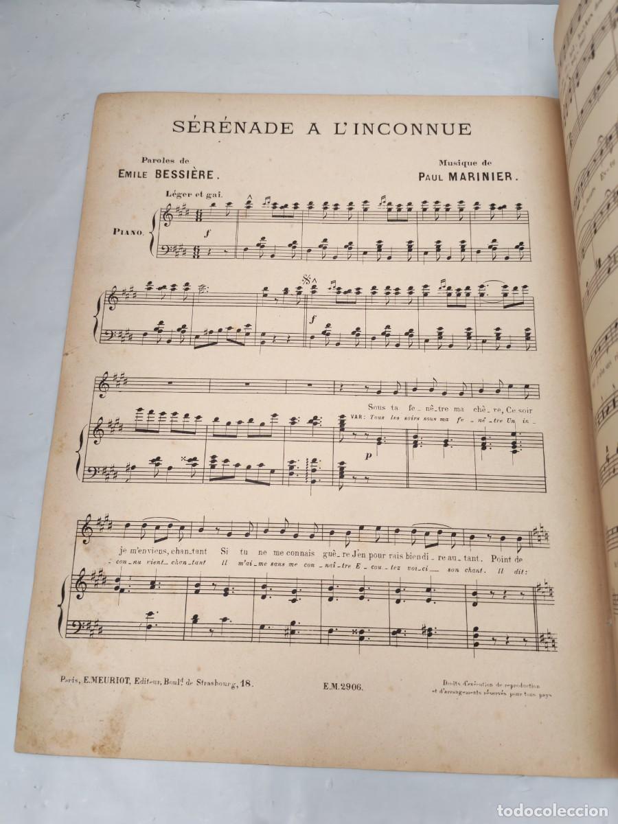 Libros antiguos: S&eacute;r&eacute;nade &agrave; linconnu (Edici&oacute;n 1900 aprox.) - Foto 3