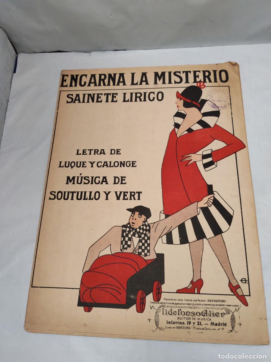 Libros antiguos: Encarna la Misterio, Sainete L&iacute;rico (Edici&oacute;n 1900 aprox.)