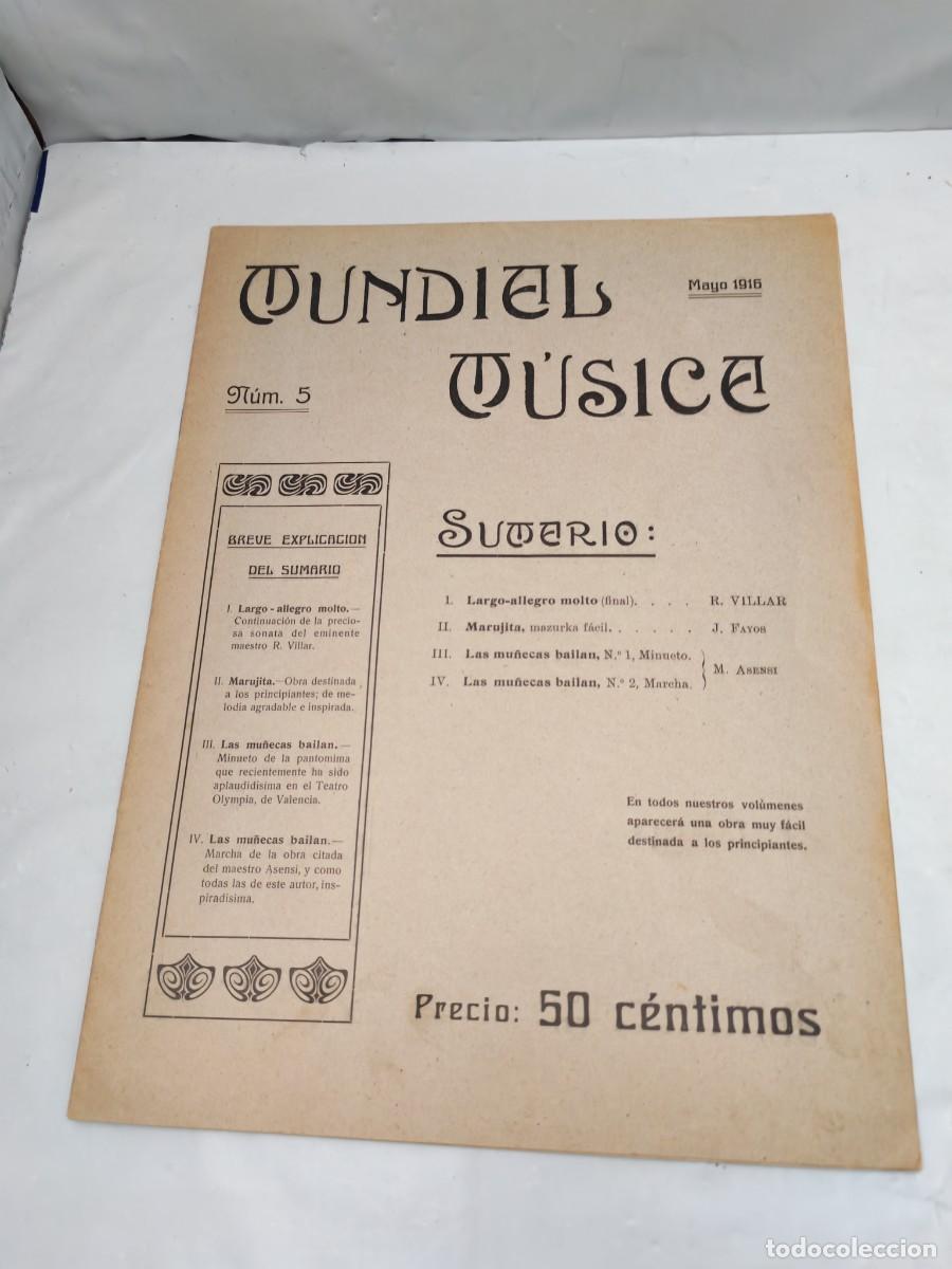 Libros antiguos: Mundial M&uacute;sica, N&uacute;mero 5, Mayo 1916
