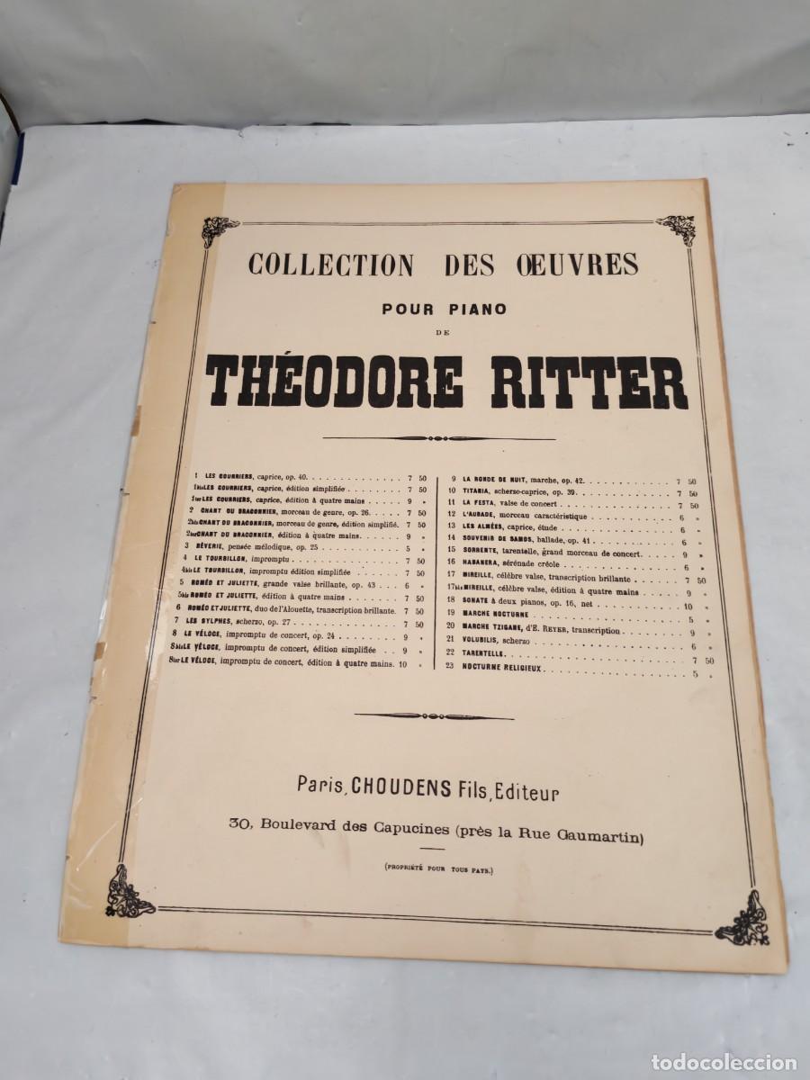 Libros antiguos: Collectio des oeuvres pour Piano de Theodore Ritter: Les Courriers, caprice, op. 40 (1900 aprox.)