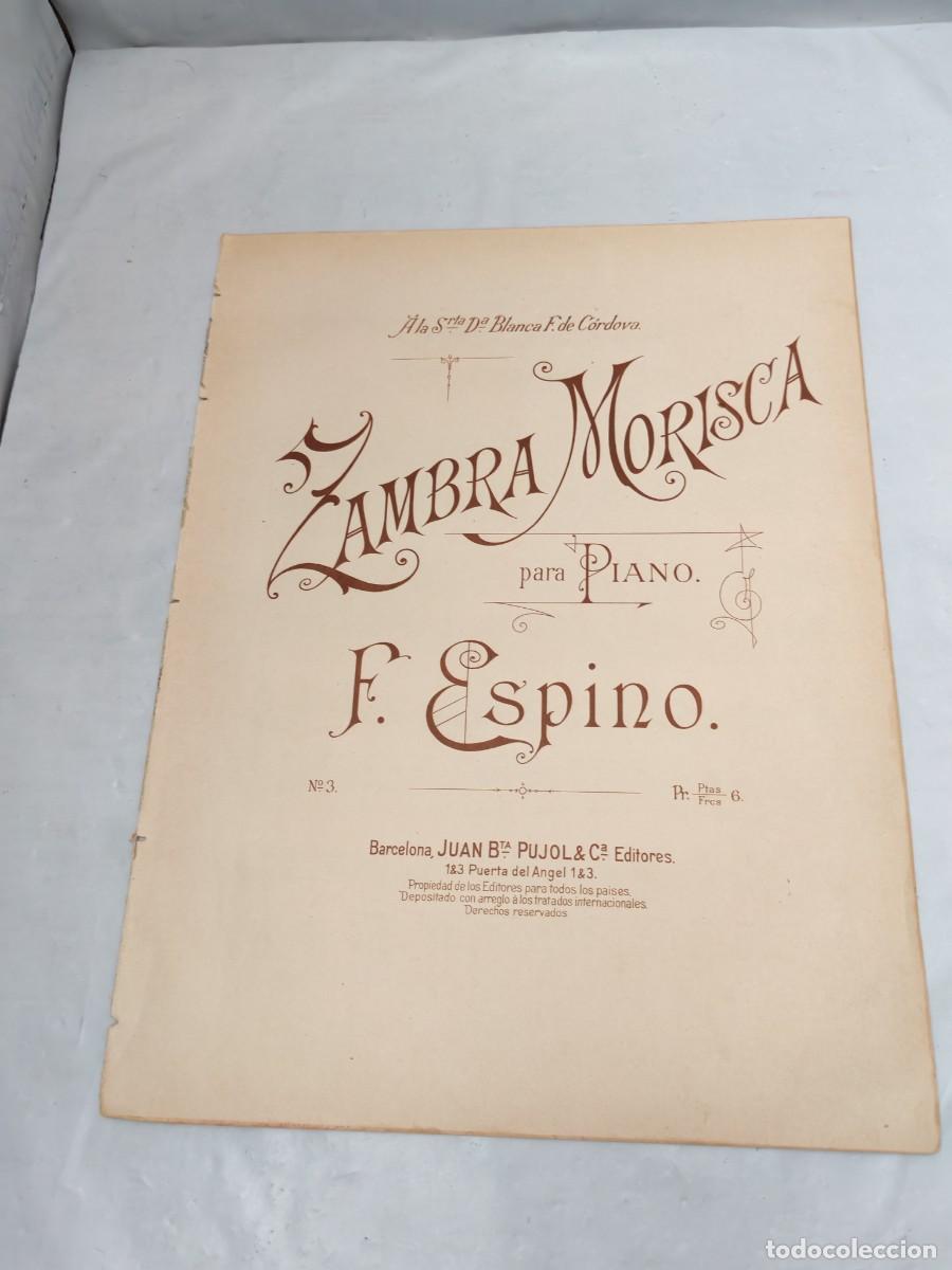 Libri antichi: Zambra Morisca para Piano (edici&oacute;n 1900 aprox.)