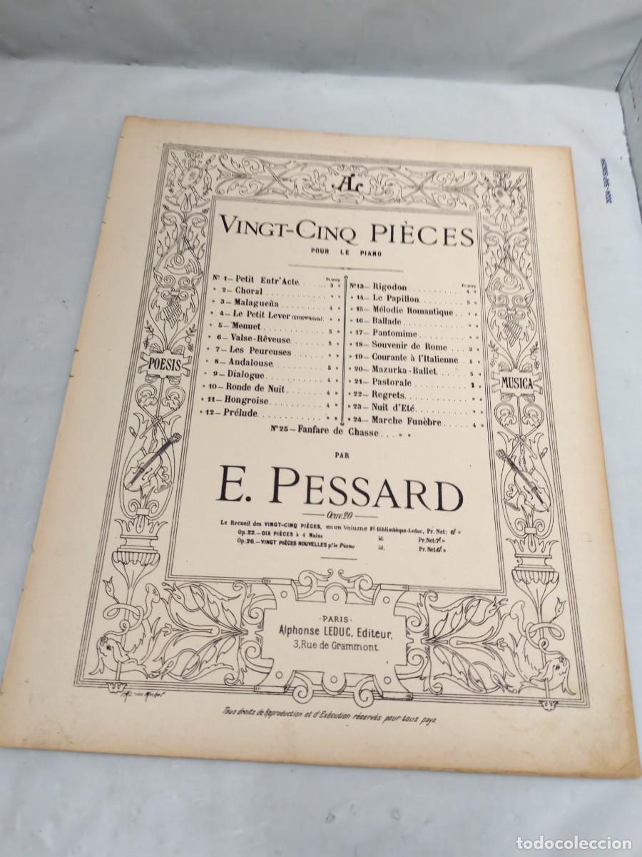 Libros antiguos: Emile Pessard (Vingt-Cinq Pieces pour le piano): ANDALOUSE (Edici&oacute;n 1900 aprox.)