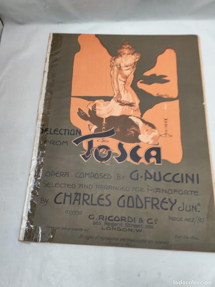 Libros antiguos: G. Puccini: Selection From TOSCA, Per Pianoforte (Edici&oacute;n 1900 aprox.)