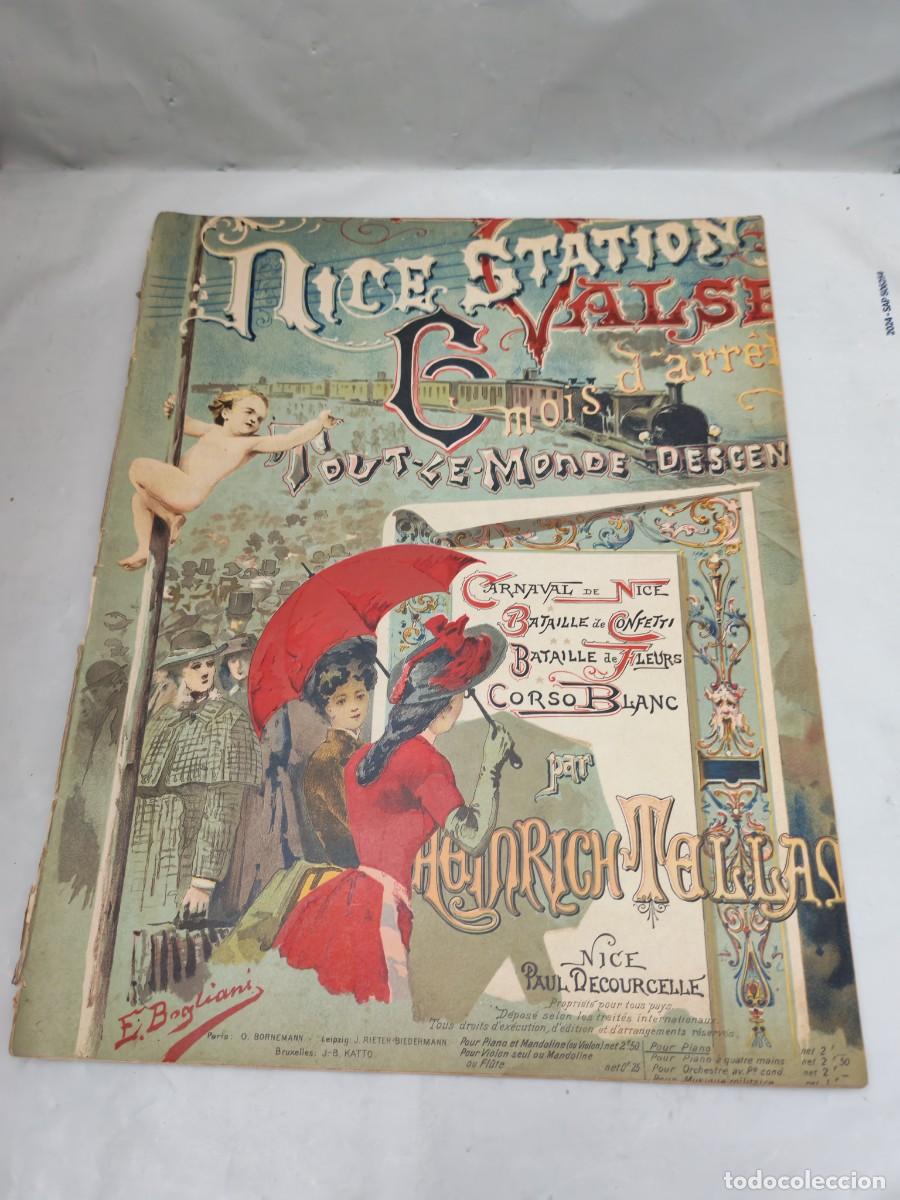 Libros antiguos: Heinrich Tellam: NICE-STATION VALSE (Edici&oacute;n 1900 aprox.)