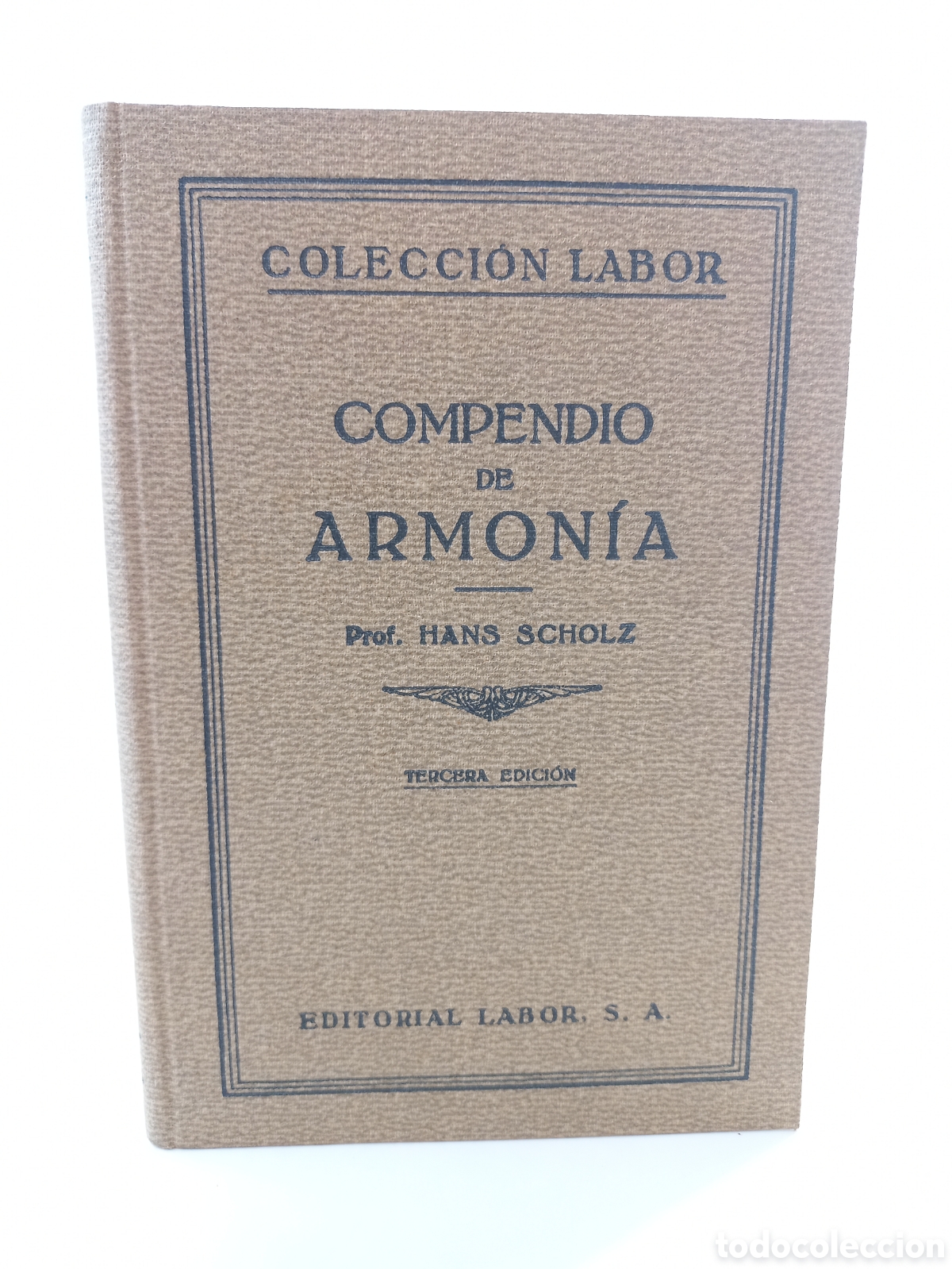 Libros antiguos: Compendio de Armon&iacute;a. Hans Scholz. Labor, 1933. M&uacute;sica.