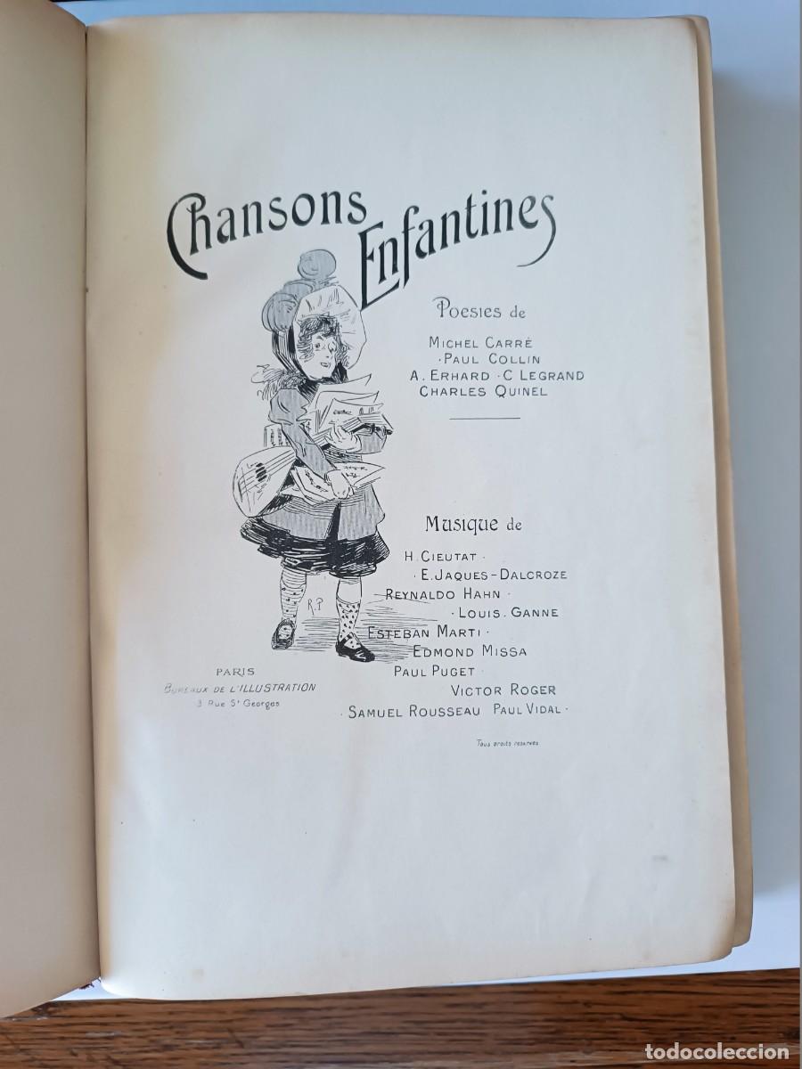 Libros antiguos: Chansons Enfantines. Pi&egrave;ces pour Chant et Piano, Bureaux de l'Illustration, ca. 1900