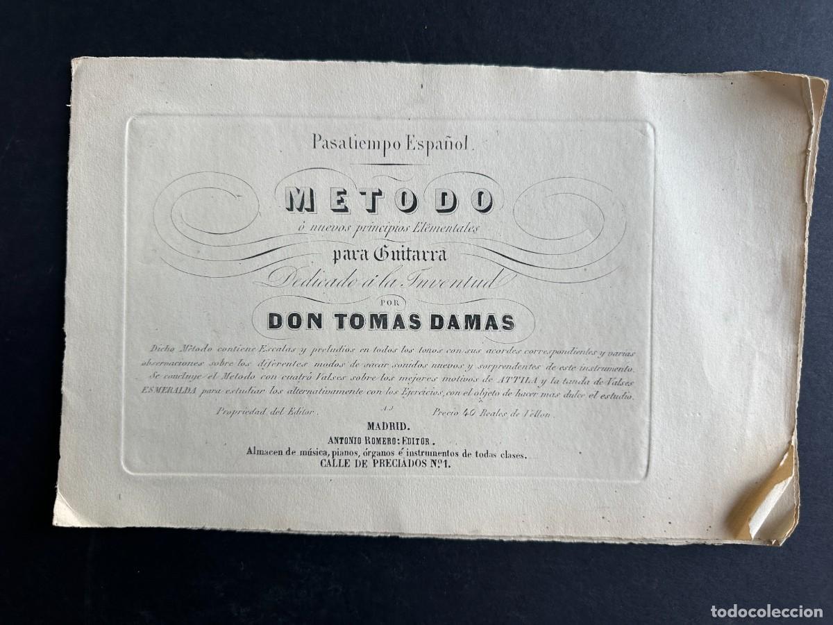 Libros antiguos: METODO O NUEVOS PRINCIPIOS ELEMENTALES PARA GUITARRA - M&Uacute;SICA