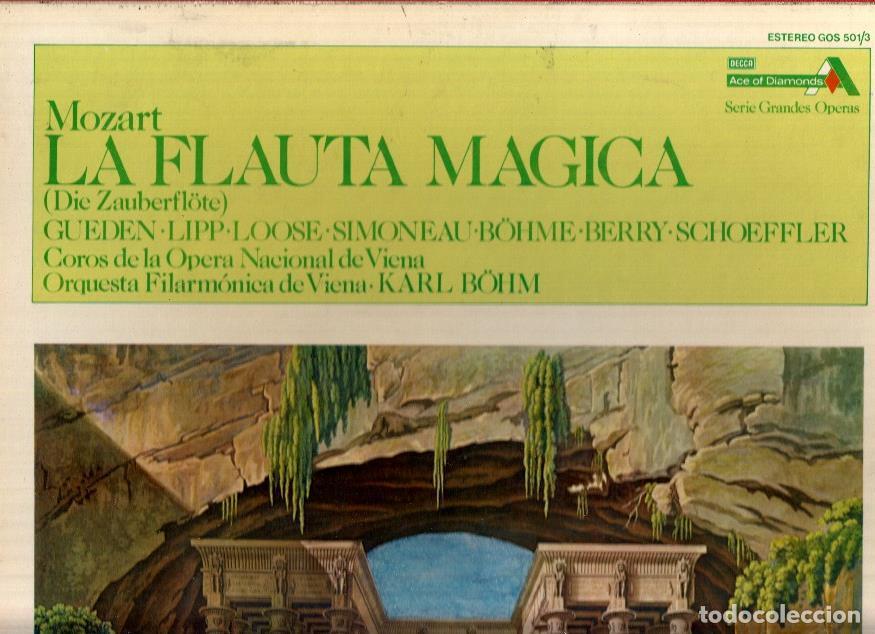 Libros antiguos: Disco/Vinilo-LP: MOZART: LA FLAUTA MAGICA - Orquesta Filarmonica de Viena (3 Vinilos) - Mozart
