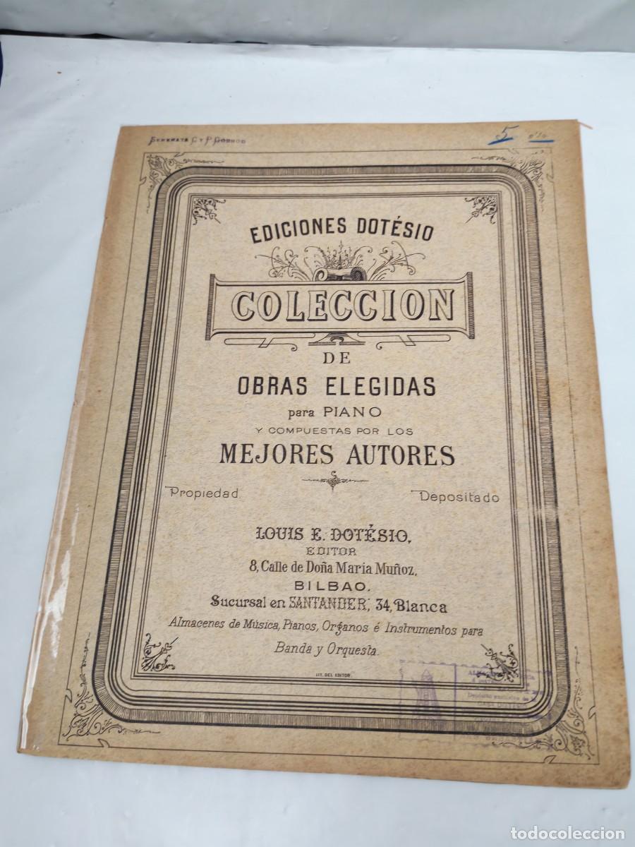 Libros antiguos: DOTESIO. Colecci&oacute;n de obras escogidas para Piano: SERENATA, Piano y Canto por Gounod (1900 aprox.)