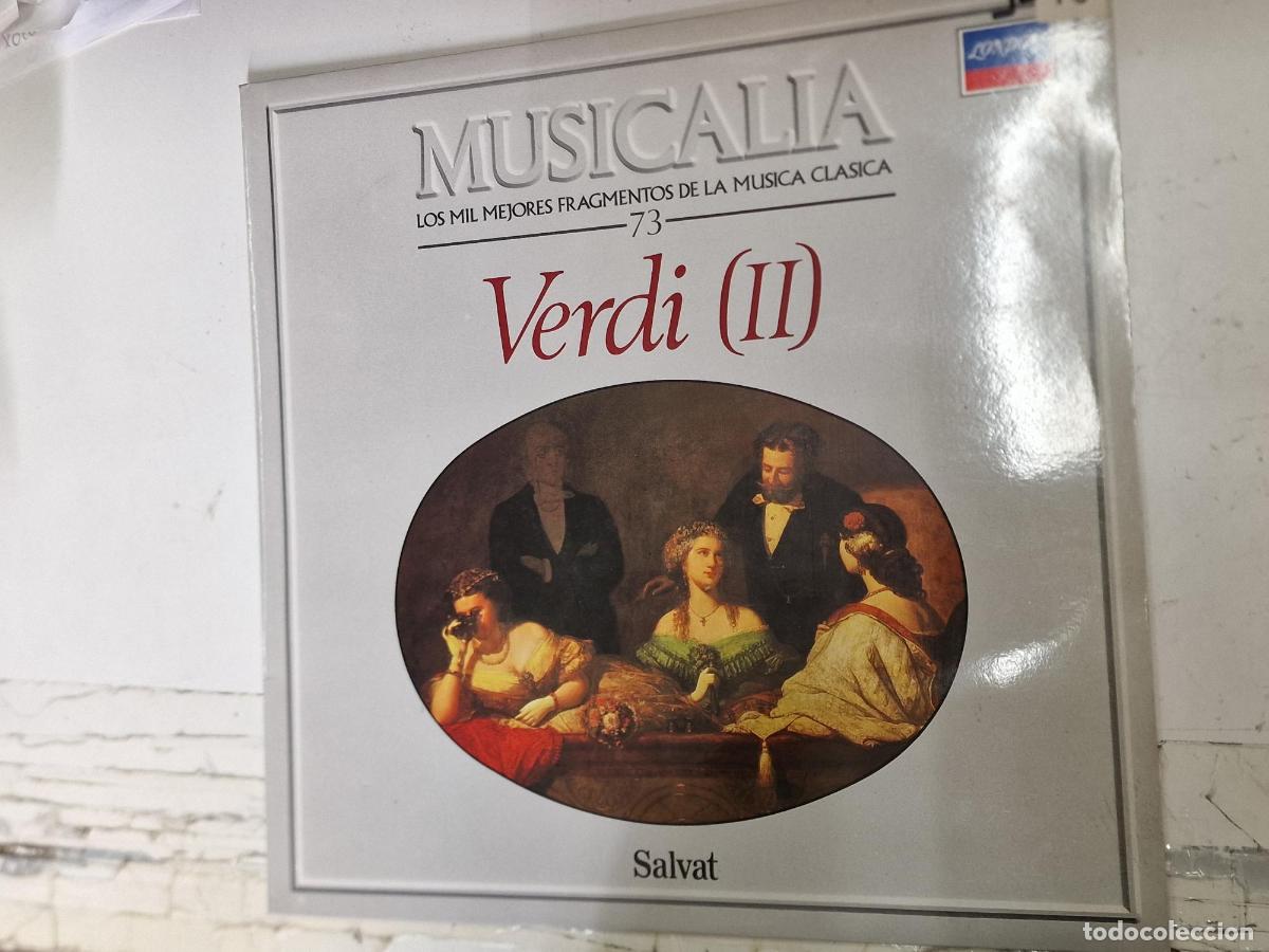 Old books: Disco LP: Musicalia 73 - Verdi (II). Salvat. London. Los mil mejores fragmentos de la musica cl&aacute;sica