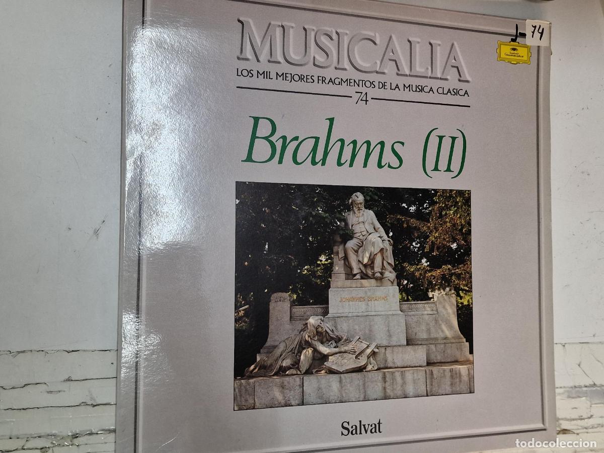 Libros antiguos: Disco LP: Musicalia 74 - Brahms (II). Salvat. London. Los mil mejores fragmentos de la musica cl&aacute;sic