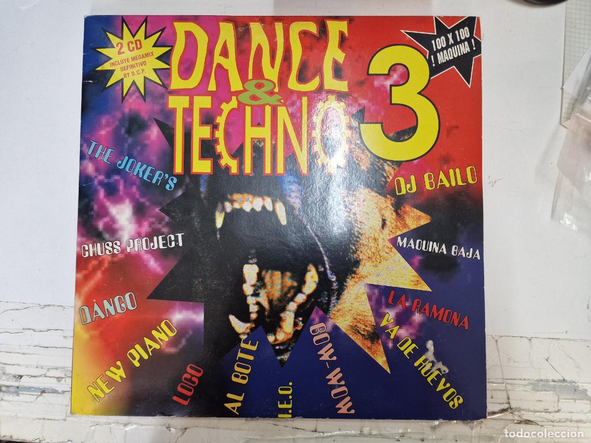 Libros antiguos: Doble Vinilo-LP_ DJ Bailo - Dance & Techno 3 -100% Maquina - DJ Bailo - Varios