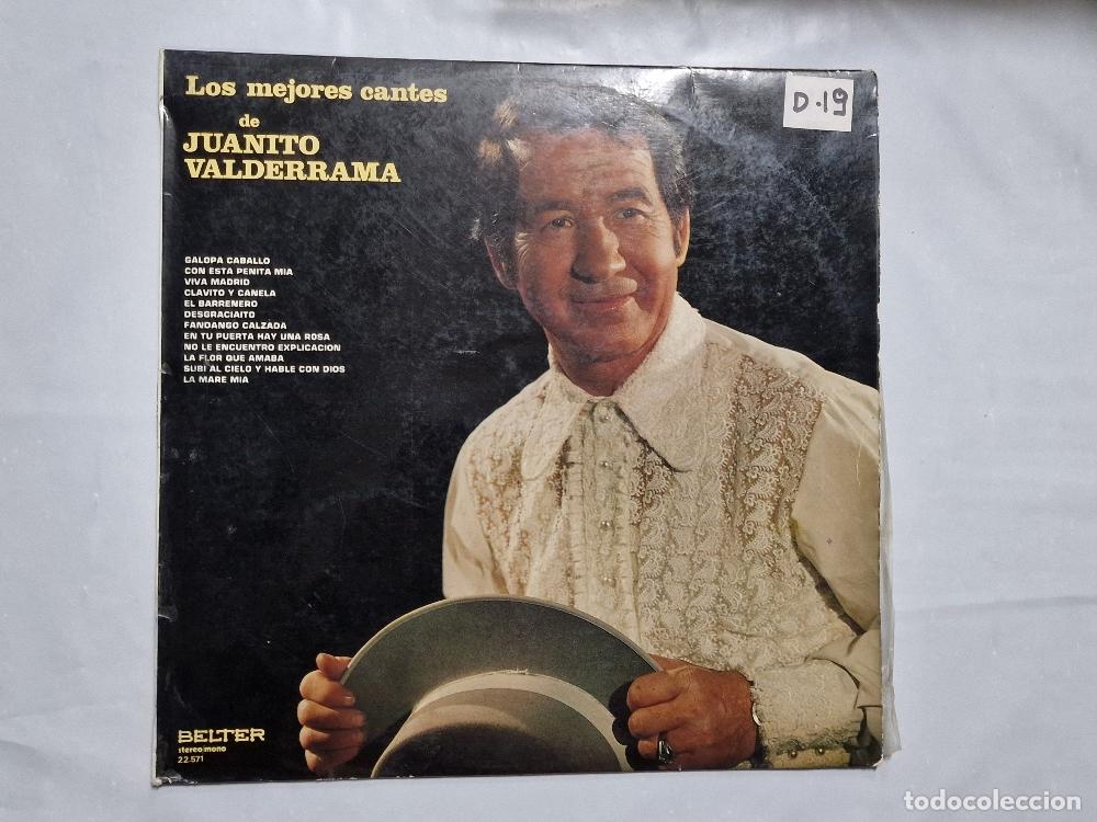 Libros antiguos: Disco LP: Los mejores cantes de Juanito Valderrama. Guitarra Juan Carmona El Habichuela - Juanito Va