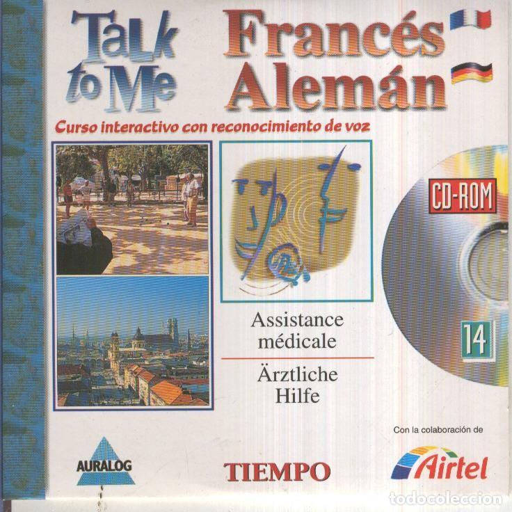 Libros antiguos: CD- Multimedia: Talk to me, Curso Idiomas, No.14: FRANCES-ALEMAN - Grupo Zeta y Auralog