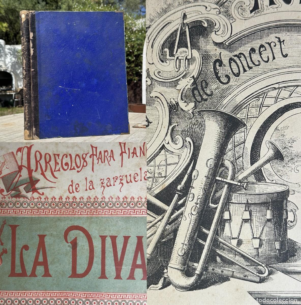 Old books: XIX - COLECCION DE OBRAS MUSICALES - PIANO - OPERA - POLKA