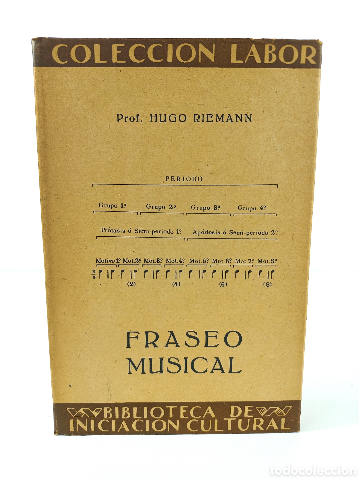 Libros antiguos: Fraseo Musical. Hugo Riemann. Labor, primera edici&oacute;n, 1928. M&uacute;sica.
