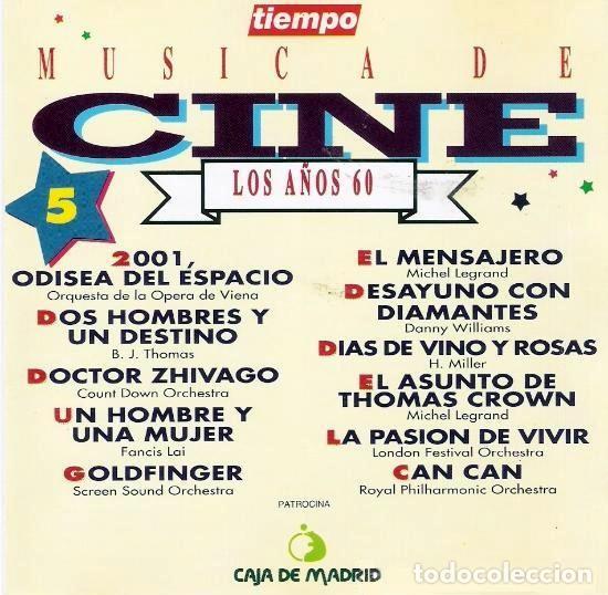 Libros antiguos: M&uacute;sica de Cine Los A&ntilde;os 60 (Volumen 5) - Autor: Sin Especificar - Editorial: Sin Especificar