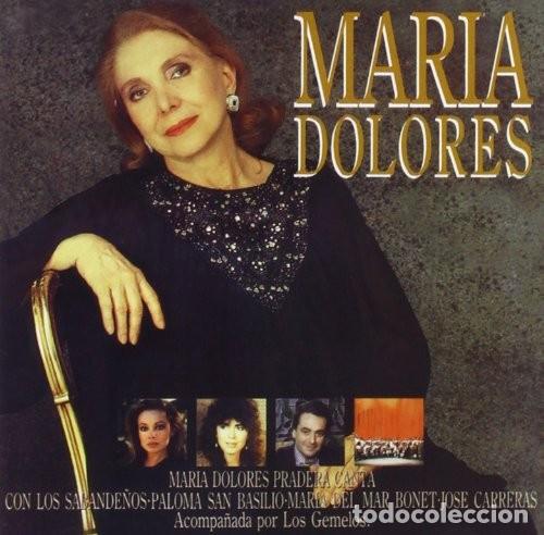 Libros antiguos: Mar&iacute;a Dolores Pradera Acompa&ntilde;ada Por Los Gemelos - Mar&iacute;a Dolores (2 CD, &Aacute;lbum) - Sin Especificar