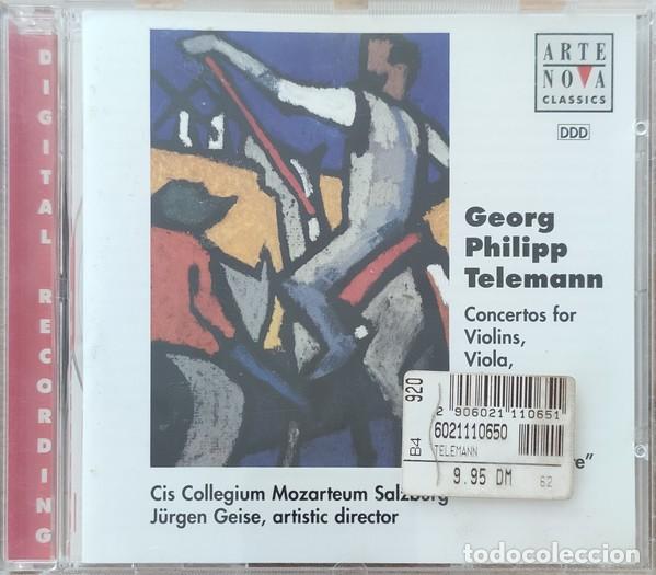 Libros antiguos: CD Concertos For Violins, Viola, Oboe, Flutes - Suite &rdquo;Don Quichotte&rdquo; - Georg Philipp Telemann