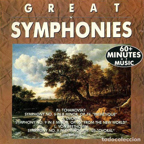 Libros antiguos: Great Symphonies - P.I. Tchaikovsky, A. Dvorak, L. Von Beethoven - CD, Compilaci&oacute;n