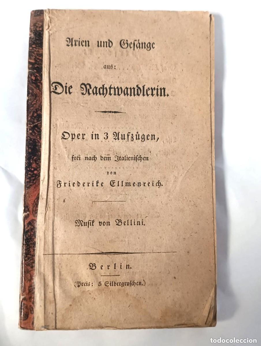Libros antiguos: Libreto de &oacute;pera en alem&aacute;n del siglo XIX - Foto 1