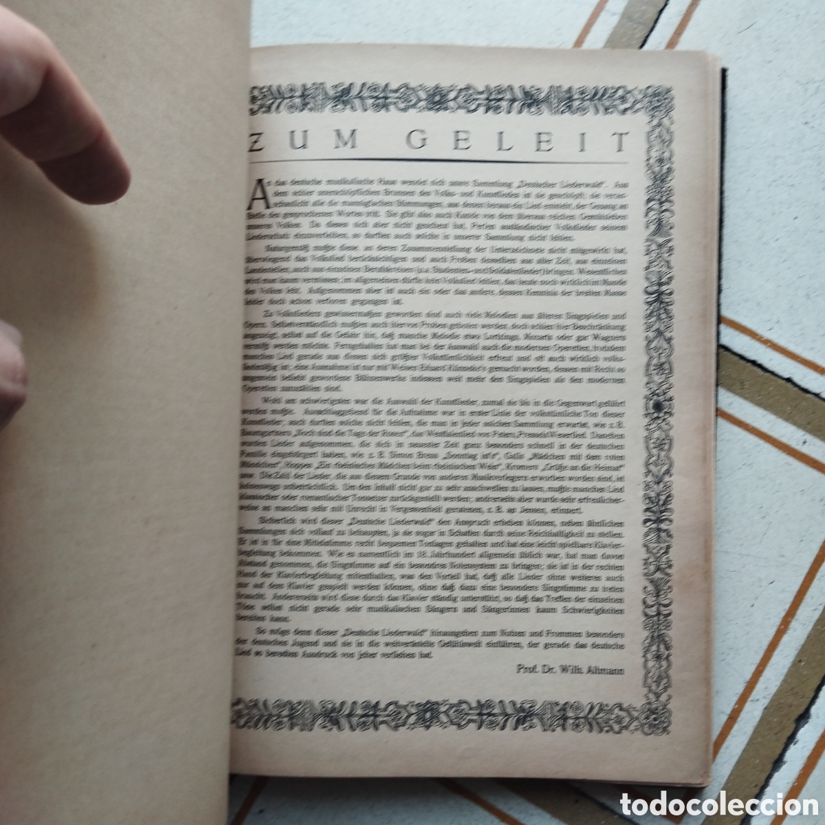 Libros antiguos: Deutscher Liederwald Die sch&ouml;nsten deutschen Volkslieder f&uuml;r Klaviermit Text - herausgegeben von: He - Foto 4