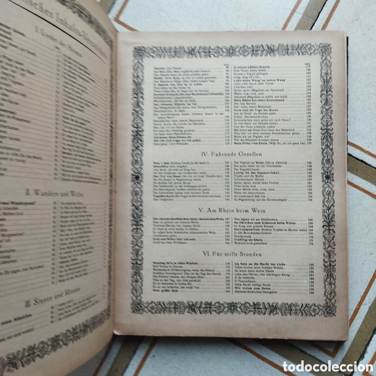 Libros antiguos: Deutscher Liederwald Die sch&ouml;nsten deutschen Volkslieder f&uuml;r Klaviermit Text - herausgegeben von: He - Foto 5