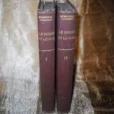 Libros antiguos: LE ROUGE ET LE NOIR,CHRONIQUE DU XIX SIECLE,STENDHAL,2 TOMOS,PARIS ERNEST FLAMMARION,EDITEUR. Lote 40297599