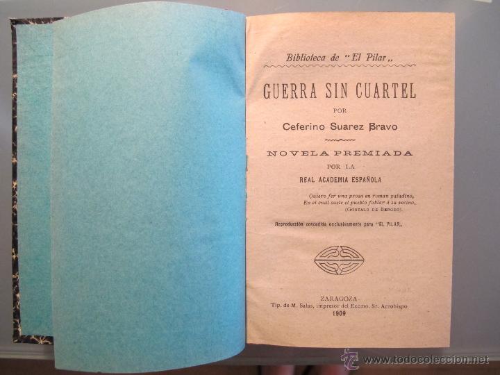 Libros antiguos: Guerra sin Cuartel. 1909 - Foto 1