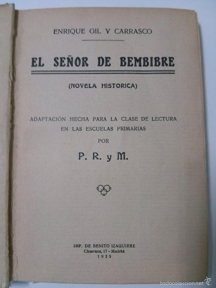 Libros antiguos: El Se&ntilde;or de Bembibre . Original de 1925 - Foto 2