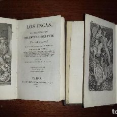 Libros antiguos: LOS INCAS Ó LA DESTRUCCIÓN DEL IMPERIO DEL PERÚ. 2 VOLÚMENES (1822). Lote 71807039